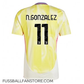 Juventus Nicolas Gonzalez #11 Replik Auswärtstrikot 2024-25 Kurzarm